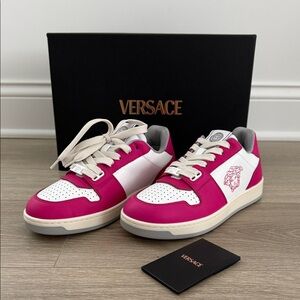 Versace Leather Printed Sneakers Full Inclusion